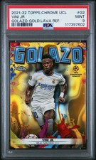 2021-22 Topps chrome UCL #G-2 Vini Jr. Golazo-Gold refrator de lava PSA 9 comprar usado 2021-22 Topps chrome UCL #G-2 Vini Jr. Golazo-Gold refrator de lava PSA 9 comprar usado  Enviando para Brazil