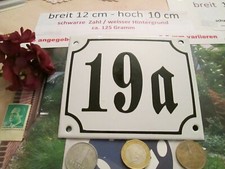 Hausnummer 19a emaille gebraucht kaufen  Nordhorn