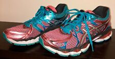 Tênis de corrida feminino Asics Gel-Nimbus 16, tamanho 8, rosa metálico e aquático, T485N comprar usado  Enviando para Brazil