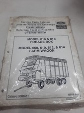 Caixa de forragem Ford New Holland 816 818, 608 610 612 614 catálogo de peças de vagão agrícola, usado comprar usado  Enviando para Brazil