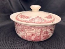 Caçarola Johnson Bros Old Britain Castles rosa redonda coberta prato tigela comprar usado  Enviando para Brazil