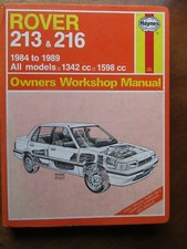 Haynes rover 213 for sale  WINCHESTER