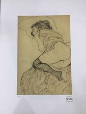 Litografia Gustav Klimt off set cm 50x70 assinatura na placa com certificado comprar usado  Enviando para Brazil