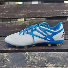 #B34341 Botas de fútbol Adidas Messi 15.4 Junior FXG [J] UK 5.5 / US 6 blancas/azules segunda mano  Embacar hacia Argentina