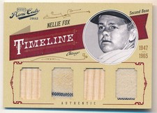 NELLIE FOX 2012 PANINI PRIME CUT TIMELINE QUAD RELIC JERSEY PATCH BAT SP #20/25 comprar usado  Enviando para Brazil
