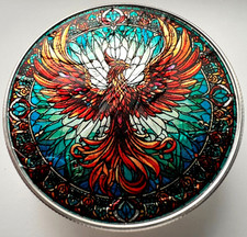 Stained glass phoenix for sale  Issaquah