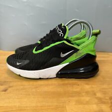 Tênis esportivo Nike Air Max 270 GS preto verde Strike academia 943345-021 juvenil 4Y comprar usado  Enviando para Brazil