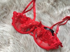 Reggiseno rosso trasparente usato  Collegno