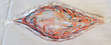 Tigela de frutas de vidro estilo Murano em forma de barco arte/peça central de mesa. comprar usado  Enviando para Brazil