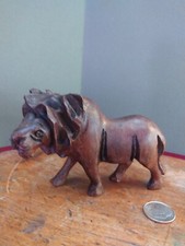 Wood lion statue for sale  San Diego