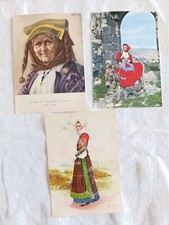 Cartoline costumi sardi usato  Crespellano