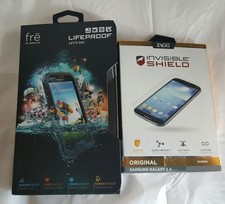 Novo! Capa preta LifeProof e Zagg Shield PACOTE DE 2 para Samsung Galaxy S4  comprar usado  Enviando para Brazil