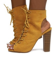 Botas de salto com cadarço Liliana Sage-11A - Tamanho 11 comprar usado  Enviando para Brazil