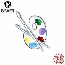 Usado, Bisaer Mulheres Prata Esterlina S925 autêntico Paleta Colorida Pulseira Pingentes Fit comprar usado  Enviando para Brazil