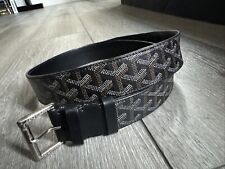 Cinto Maison GOYARD monograma couro preto EUR 95 EUA 38 comprar usado  Enviando para Brazil