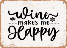 Metal sign wine for sale  USA