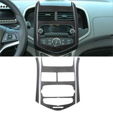4 peças para Chevrolet Sonic 2012-16 acabamento de capa de console de rádio interior fibra de carbono comprar usado  Enviando para Brazil