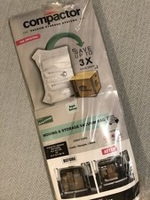 Sistemas de armazenamento a vácuo COMPACTOR, saco de armazenamento tamanho médio/grande, novo - reutilizável comprar usado  Enviando para Brazil