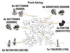 Zxr400 fairing bolts for sale  STOURBRIDGE
