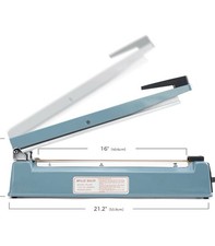 Seladora térmica por impulso 16 polegadas manual sacos seladora máquina de vedação térmica saco poli Hea comprar usado  Enviando para Brazil