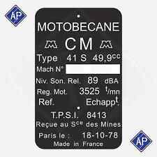Plaque constructeur 41s d'occasion  Saulces-Monclin