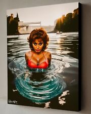 Quadro sophia loren usato  Italia