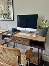 Walnut effect desk for sale  LIVERPOOL