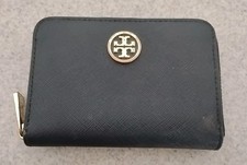 Carteira/bolsa de moedas/chaveiro de couro preto Tory Burch comprar usado  Enviando para Brazil