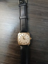 Relógio Girard-Perregaux Vintage pulseira preta face dourada vintage, usado comprar usado  Enviando para Brazil