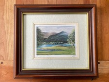 Golf watercolour print for sale  SOUTHAMPTON