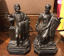 Coppia statuette peltro usato  Cusano Milanino