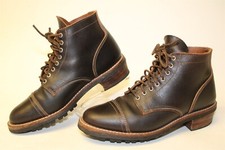Usado, Bota de tornozelo Thursday Everyday masculina feita nos EUA 9,5 D couro marrom escuro com cadarço comprar usado  Enviando para Brazil