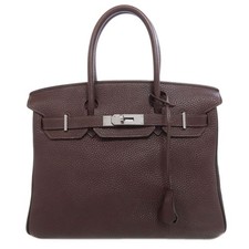 HERMES Birkin 30 Cafe SilverHardware Torebka Togo Damska [Używana] na sprzedaż  Wysyłka do Poland