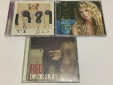 Taylor Swift CD Lot 3 Self Titled 1989 DLX DELUXE & Red comprar usado  Enviando para Brazil
