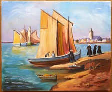 Tableau signé barrau d'occasion  Toulon-