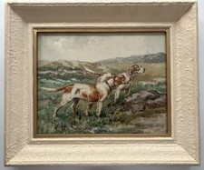Aquarelle ancienne epagneuls d'occasion  Mantes-la-Jolie
