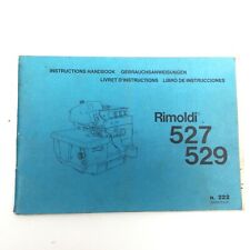 Overlocker Rimoldi 527.529 máquina de costura industrial manual de instruções, usado comprar usado  Enviando para Brazil