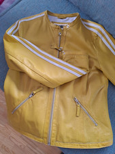 Lederjacke damen bikerstil gebraucht kaufen  Dotternhausen