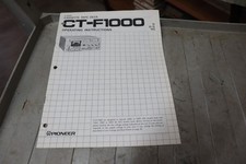 Usado, Instruções de operação e manual esquemático originais Pioneer CT-F1000 comprar usado  Enviando para Brazil