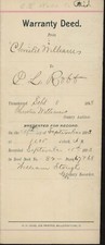 1893 warranty deed for sale  Wantagh