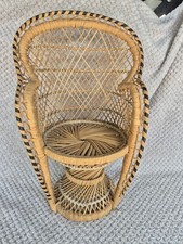 Vintage wicker peacock for sale  HASLEMERE