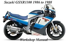 MANUAL DE OFICINA SUZUKI GSXR 1100 1986 a 1988 - Arquivos PDF comprar usado  Enviando para Brazil