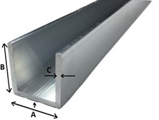 Aluminiowy profil U długość: 0,5- 2 m aluminiowy profil aluminiowy profil U do płyty wiórowej na sprzedaż  Wysyłka do Poland