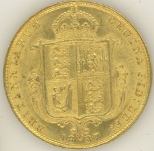 1887 gold half for sale  READING