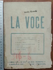 Voce 1916 rivista usato  Brindisi