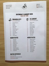 Swansea city lorient for sale  PORT TALBOT