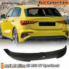 Para Audi A3 Sline S3 RS3 8Y Sportback asa de porta-malas spoiler traseiro carbono real  comprar usado  Enviando para Brazil