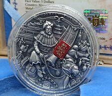 Niue 2022 MARCO POLO-Famous Explorers 2oz Antique Finish, 3D, 500pcs na sprzedaż  PL