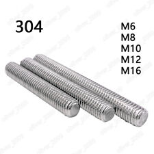 Parafusos de rosca métrica M6 M8 M10 M12 M16 304 hastes roscadas de aço inoxidável comprar usado  Enviando para Brazil