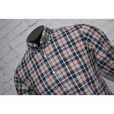 Camisa social J Crew masculina tamanho médio flexível desdobrada slim fit xadrez azul comprar usado  Enviando para Brazil